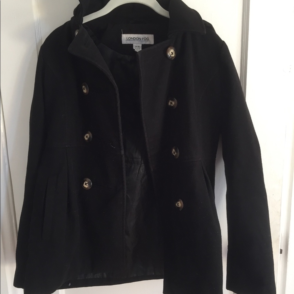 Black Button Up Coat/Jacket